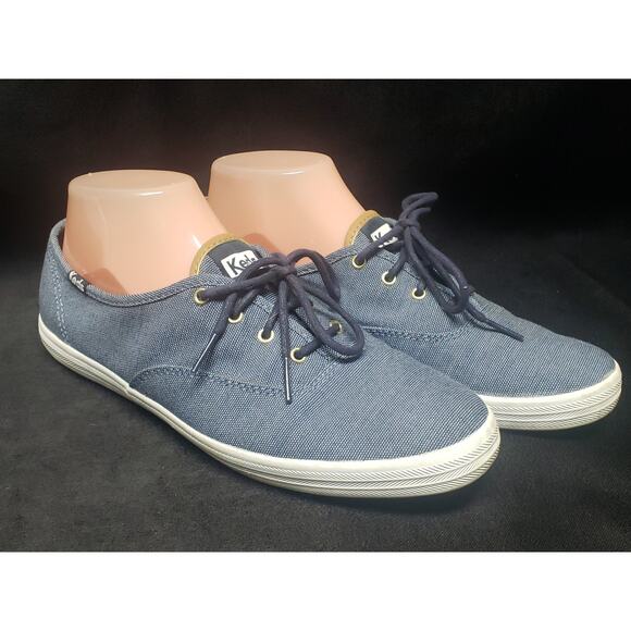 Keds Champion Ticking Blue Canvas Shoes | Womens Size 8.5 - Picture 9 of 9